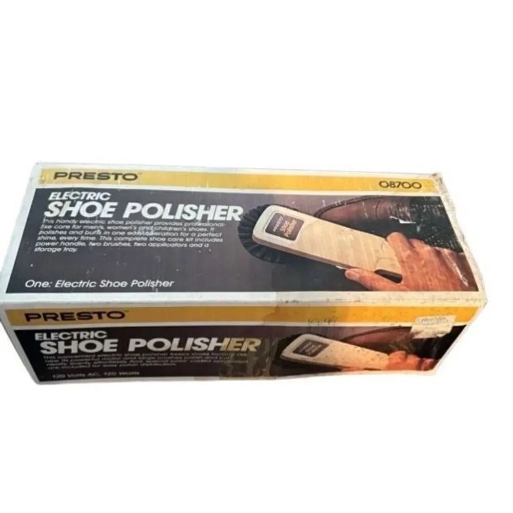 Presto Electric Shoe Polisher 08700 *Works-Read*